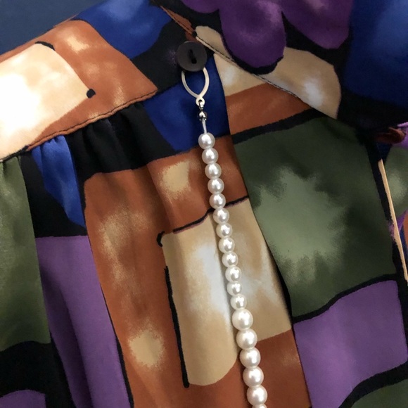 Women multi-Colored blouse with beads - Picture 2 of 6